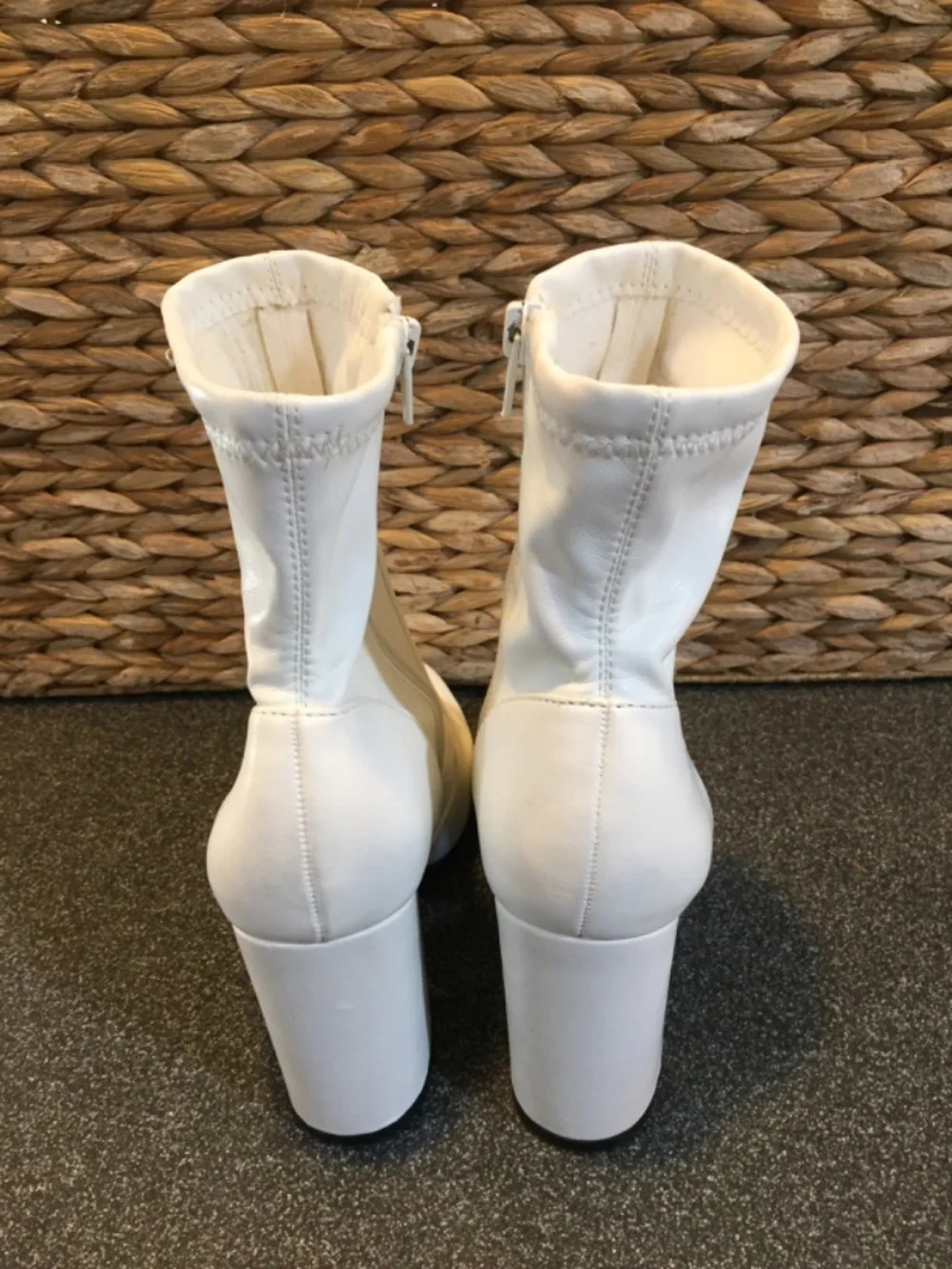 Madden Girl White Ankle Ranger Booties
